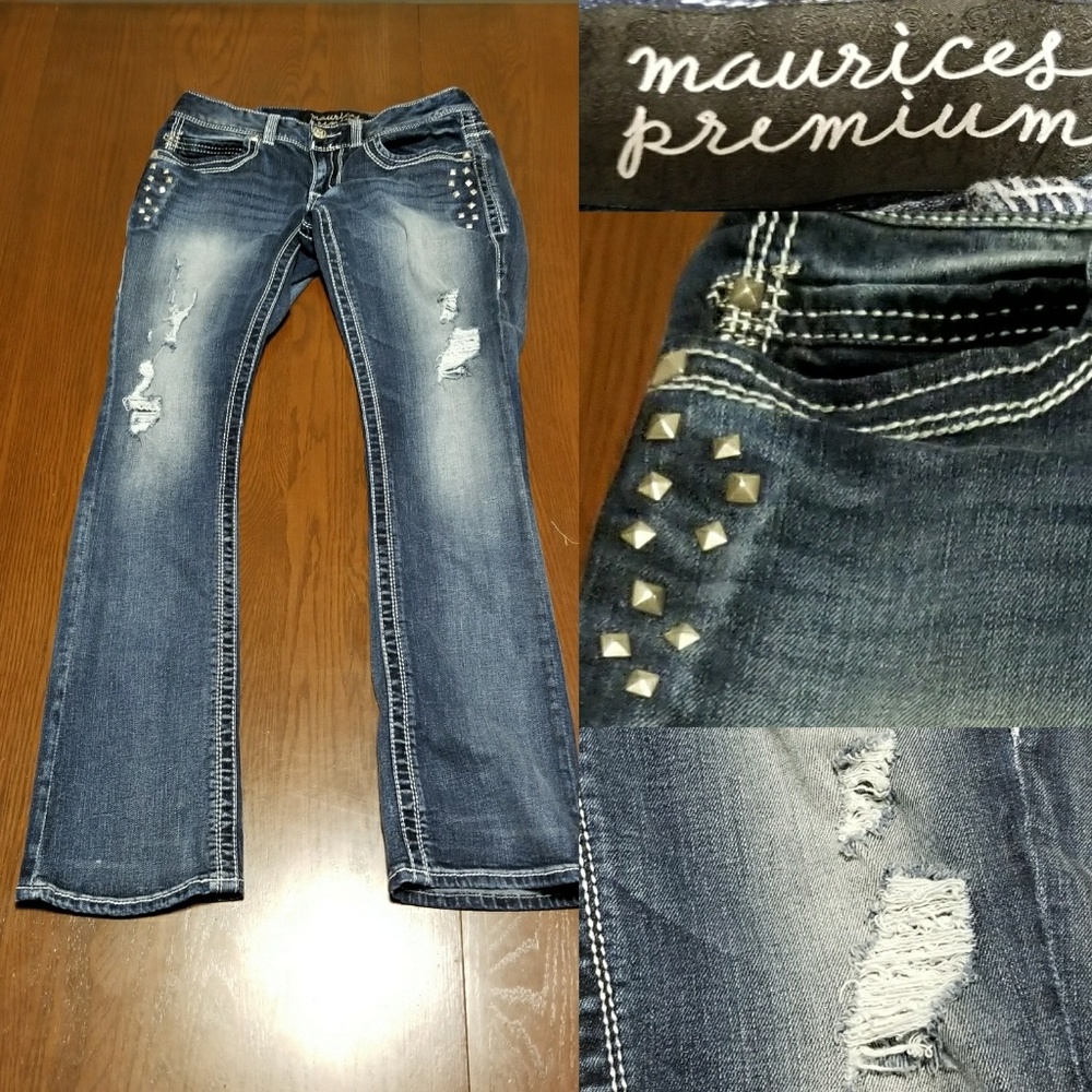 Maurices premium studded jeans EUC 5/6